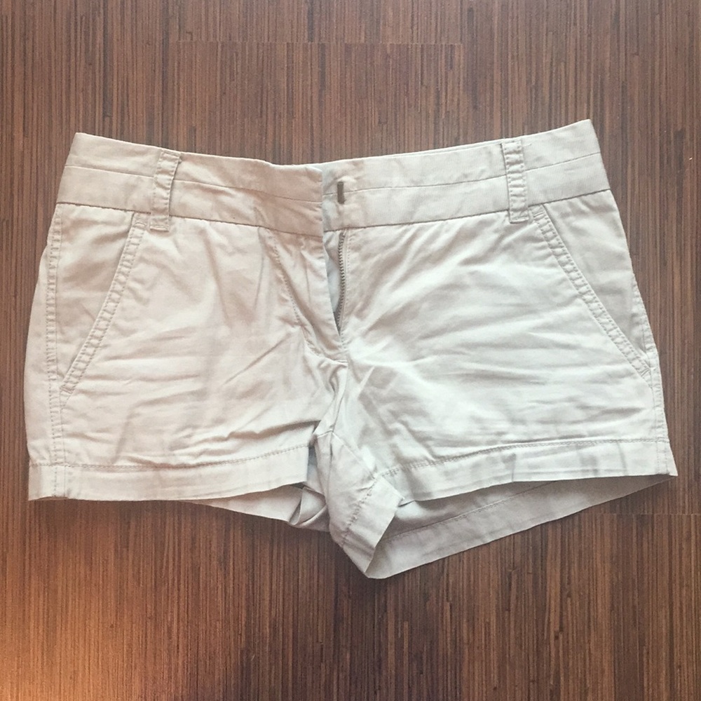 Jcrew sand coloured chino shorts